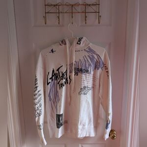 Zara White Casual Hoodie